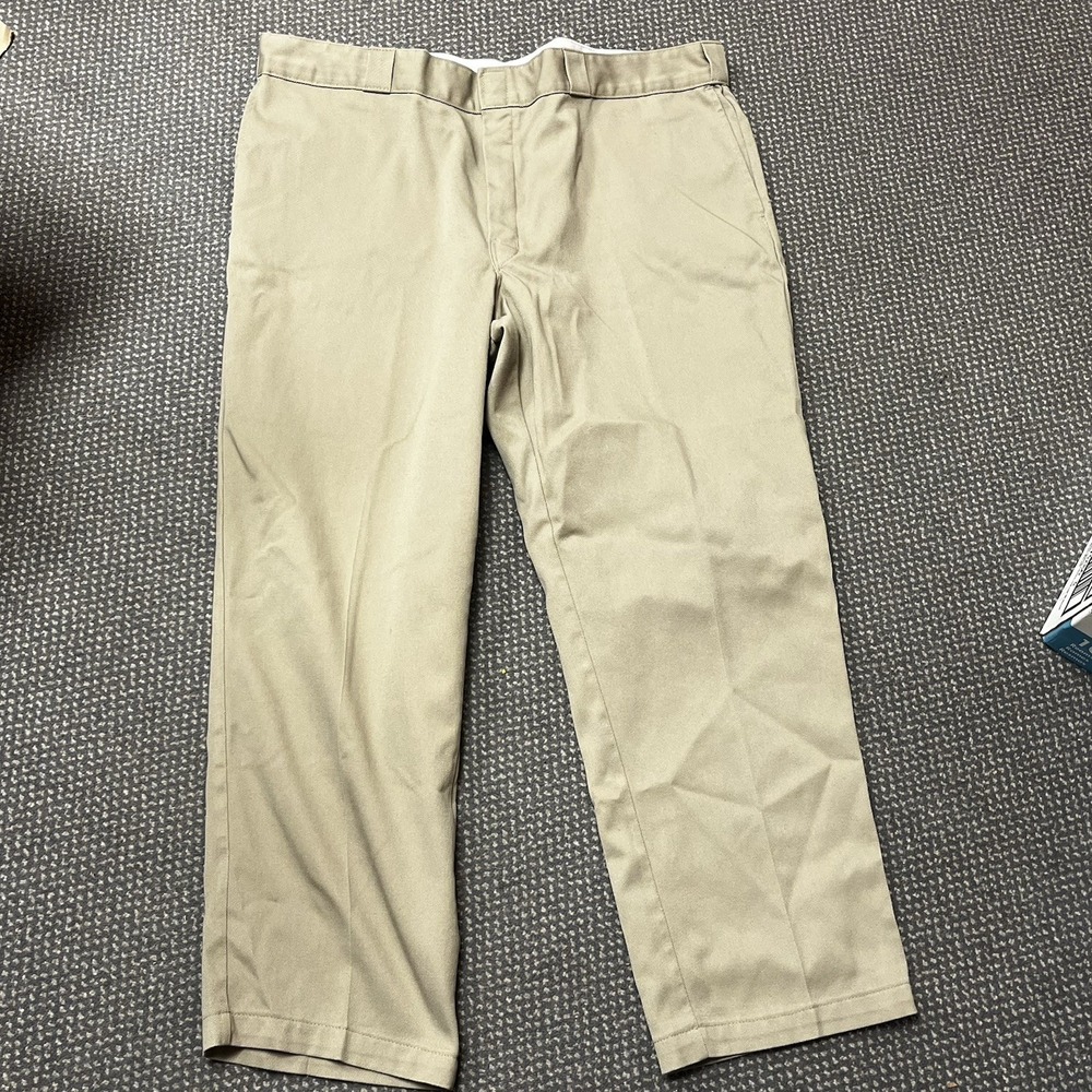 Dickies 874 Work Pants Beige Men's Size 44x30 Khaki Original Fit Flex